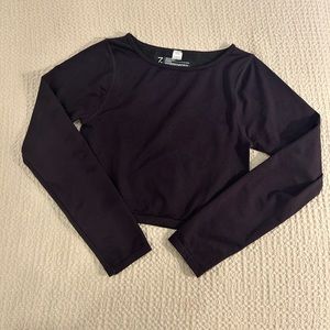 Z by Zella Seamless Long Sleeve Cropped Workout Top Size Small NWOT